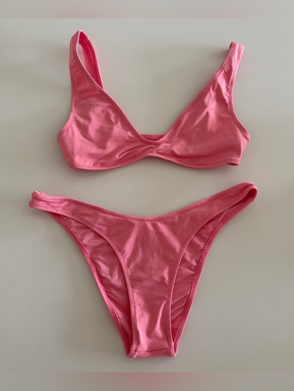 SKIMS Pink Scoop Bikini Set